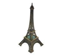 SILENRADAWN Lampada da Tavolo LED Torre Eiffel Decorativa in Metallo Bronzo, Luce Notturna Architettura Artigianale per Arredamento Casa e Regalo Creativo