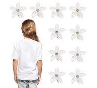 SILENRADAWN Mini Fermagli in Materiale Rhinestone Fiori e Strass per Chioma 20 Pezzi Design per Creare Acconciature Diverse Clip per Chioma Piccoli per Ragazzo Ragazza e Adulti