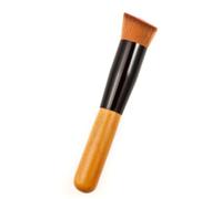 SILENRADAWN Pennello per Fondotinta Obliquo Professionale in Legno e Nylon per Applicazione Viso e Guance Uso Personale e Professionale Colore Casuale
