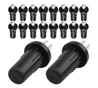 SILENRADAWN Perni di Riparazione e Shutter per Persiane 40 in Plastica Nera, Facili da Installare e Resistenti alla Deformazione, Kit per Finestra