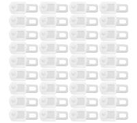 SILENRADAWN Ruote per Binari Tende in Plastica 50 Pezzi Ganci Rinforzati e Rulli Scorrevoli per Tende da Soffitto e Montaggio Facile