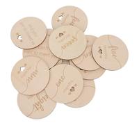 SILENRADAWN Set 15 Pezzi Dischetti Mensili in Legno Beige per Ragazzo Ragazza Sicuri e Delicati sulla Pelle come Regalo per Primo Anno del Bebè