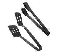 SILENRADAWN Set 2 Pezzi Pinze in Silicone per Barbecue Design Ergonomico, Facili da Usare per Cucinare Bistecca e Pesce a Casa o Colazione