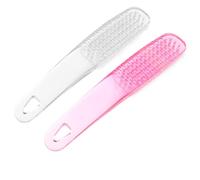 SILENRADAWN Spazzola per Unghie in Plastica 2 Pezzi Impugnatura Curva Spolverino per la Pulizia Sotto le Unghie Accessorio Manicure e Pedicure Portatile Gancio per Riporre