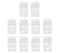 SILENRADAWN Staffa Angolare in Ferro Robusto 100 Pezzi, Supporto Angolare ad Angolo Retto per Mensole e Cornici, Rinforzo Compatto per Pareti in Legno, Cartongesso e Cemento, Elemento