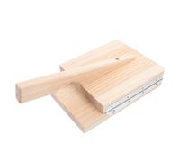 SILENRADAWN Strumento in Legno per Pressare Impasto e Creare Sfoglie per Ravioli, Accessorio Resistente in Legno e Acciaio Inox, per Preparare Gnocchetti Fatti in Casa