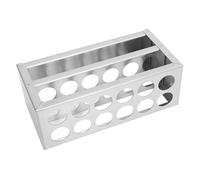 SILENRADAWN Supporto 12 in per Provette Inossidabile Fori, Design Leggero Resistente per Migliorare L'efficienza del Lavoro Nelle di Ispezioni