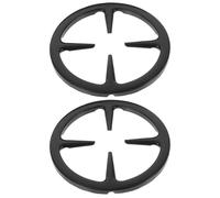 SILENRADAWN Supporto per Caffettiera da 2 Pezzi in Metallo Nero, Porta Fornello Gas Stabile e Resistente al Calore, Griglia per Pentola Piccola da 15 Cm per Cucina e Piano Cottura