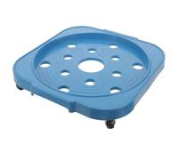 SILENRADAWN Supporto Porta Bombola Gas Ruote in Plastica e Acciaio Inossidabile Base Mobile per Cucina e Vaso da Fiori Scaffale Portaoggetti Stabile e Pratico per Uso Domestico