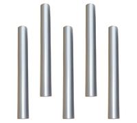 SILENRADAWN Tappi Anti-luce per Penne e Manicure Lega Zinco di in Argento, Sigillati Diametro Interno 8-9mm, Confezione da 5 Pezzi, Decorativi e Resistenti