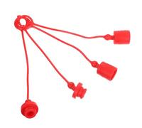 SILENRADAWN Tappi Protettivi Idraulici in Plastico Rosso, Leggeri e Resistenti, Set da 2 Coperture Maschio e Femmina per Agricoltura e Industrie Forestali