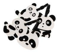 SILENRADAWN Targhette Valigia in Pvc a Forma di Panda, Creative alla Moda Set da 4 per Facile Identificazione e Protezione Contro la Perdita, per Viaggi in Aereo o Crociera