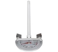 SILENRADAWN Termometro per Frittura in Acciaio Inox Supporto, Indicatore Temperatura Olio per Cucina Domestica e Barbecue, Strumento Preciso per Bistecca, Tacchino e Zucchero, Ampio