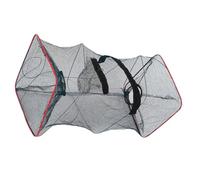 SILENRADAWN Trappola Pieghevole per Pesca Rete in Nylon e Metallo, Portatile e Riutilizzabile per Cattura di Granchi e Gamberi in Attività Outdoor e Campeggio