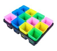 SILENRADAWN Vassoio per Germinazione Piante Supporto per Piantine da Orto in Plastica Robusta 12 Scomparti Colore Casuale per Giardinaggio e Protezione dei Semi
