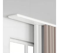 Silent Aluminum Curtain Track SystemDouble Layer Ceiling Mount5.7m Bianco Drapery Rail per soggiorno camera da letto BalconyNoiseFree Roller Curtain Rod