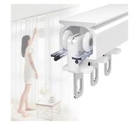 Silent Aluminum Room Divider Curtain Track 100 cm asta per tenda per soggiorno camera da letto arredamento casa facile installazione scorrevole separatore spazio