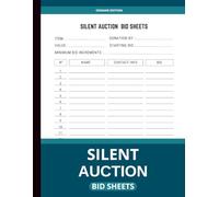 Silent Auction Bid Sheets: Track Bids, Donations, and Winners - Ideal for Fundraisers, Charity Events, Schools, Churches, and Nonprofits
