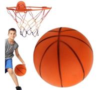 Silent Basketball, Airless Basketball For Indoor Training, Noiseless Indoor Basketball For Quiet Dribbling, Soundless Higher Bounce Ball Practice Equipment For Boys Girls Children Family Friends