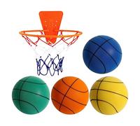 Silent Basketball, Non Noise Indoor Ball, Durabled Foam Construction Small Size, Soft Bounce Sport Equipment Ideal for Apartment, Gym, Door or Wall Hoop, 7.09 Inches