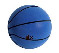 Silent Basketball - Pallone da basket silenzioso, misura 7/6/3, per allenamento a casa, set di palline e cerchio in schiuma morbida per maneggiare e praticare il dribbling, per bambini e adulti (blu