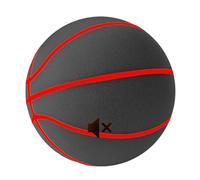 Silent Basketball - Pallone da basket silenzioso, misura 7/6/3, per allenamento a casa, set di palline e cerchio in schiuma morbida per maneggiare e praticare il dribbling, per bambini e adulti (nero