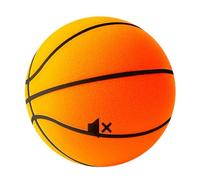 Silent Basketball - Pallone da basket silenzioso, misura 7/6/3, per allenamento a casa, set di palline e cerchio in schiuma morbida per maneggiare e praticare il dribbling, per bambini e adulti