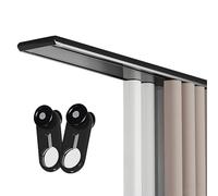 Silent - Binario per montaggio a soffitto in alluminio a doppia fila, guida da 10,2 cm, per camera da letto e hotel, lunghezza 16/8/10/12/15", nero (4,1 m / 13.5ft), soluzione senza rumore