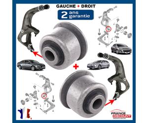 Silent Blocco Rocket Perno Asse Anteriore Sinistro + Destra per C5 C6 407 508