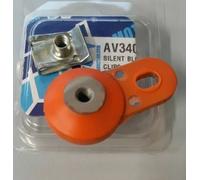 SILENT BLOCK ALLUMINIO GOMMA + CLIPS ARANCIONE MARMITTA TERMINALE KTM HUSQVARNA
