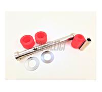 Silent block FABBRI RACING motore Vespa Smallframe con carter Quattrini - rosso