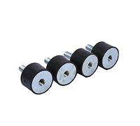 Silent Block, Fydun 4 Pezzi Supporti Isolanti Antivibrazione in Gomma Ammortizzatori M6 M8 Supporti Antivibranti per Compressori D'Aria, Motori, Motori a Benzina, Pompe