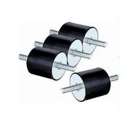 Silent Block M8, 4pcs Rubber Anti-vibration Mount, Double Ends Anti-vibration Absorber Screws for Boat Car Boat Silent Damper -(M8 x 23, 30 x 30)