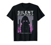 Silent But Deadly Dark Phonk Anime Aesthetic Moodwear Maglietta