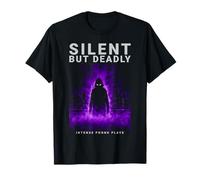 Silent But Deadly Hooded Shadow Phonk Aesthetic Anime Maglietta