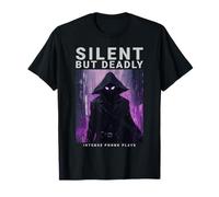 Silent But Deadly Phonk Ninja Anime Urban Style Moodwear Maglietta