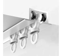 Silent Ceiling Track System - Binario nascosto per porte scorrevoli, divisorio per soggiorno e camera da letto, 320 cm, installazione silenziosa, finitura bianca