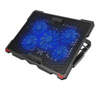 Silent Chill Master, base di raffreddamento per laptop da 17,3 pollici con supporto ergonomico, velocità della ventola regolabile e doppio h