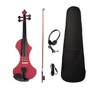 Silent Electric Violino 4/4 Borsa per il trasporto con Performance Professional Rosso