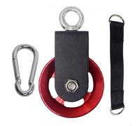 Silent Fitness Equipment - Sistema di trazione in nylon da 90 mm, con cinghie regolabili, perfettamente progettato per adattarsi a tutte le esigenze (alluminio rosso 88)
