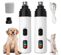 Silent Groom Pro Nail Grinder, Silent Grind Pro Dog Nail Trimmer, Dog Silent Nail Grinder, Rechargeable Dog Nail Clippers Grooming Tool (2pcs)