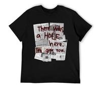Silent Hill There Was A Hole Here It S Gone Now Summer Cotton Graphic Tee Shirt Men Men's O Neck 100% Cotton Short Sleeve Unisex T-Shirt Black L