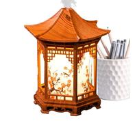 Silent Humidifier for Bedroom - Pavilion-Shaped USB Humidifier | ABS PP Build with 160ml Water Tank, Adjustable Moisture Spray, Night Light Option for Home Office Dorm