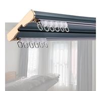Silent Metal ain Track System - 400 cm doppia guida con puleggia, facile da inserire, include viti di montaggio, liscio, perfetto per decorazioni domestiche e finestre