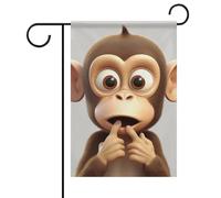 Silent Monkey - Bandiere da giardino primaverili ed estive, 30 x 45 cm, double-face, per esterni, stagionali, per patio, cortile, terrazza, veranda, giardino, terrazza, balcone, prato, decorazione per