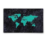 Silent Monsters Tappetino Mouse 24 x 20 cm piccolo, Mondo verde, con Bordo Cucito, Durevoli, antiscivolo e silenzioso, gioco, ufficio, casa, lavabile, arrotolabile, Tappetini per il Gaming Mousepad