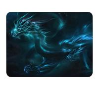 Silent Monsters Tappetino Mouse 36 x 25 cm, Drago, Bordo tagliato al laser, Durevoli, antiscivolo e silenzioso, gioco, ufficio, casa, lavabile, arrotolabile, Tappetini per il Gaming Mousepad