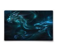 Silent Monsters Tappetino Mouse 36 x 25 cm Drago, con Bordo Cucito, Durevoli, antiscivolo e silenzioso, gioco, ufficio, casa, lavabile, arrotolabile, Tappetini per il Gaming Mousepad