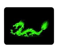 Silent Monsters Tappetino Mouse 36 x 25 cm, Drago di fuoco, Bordo tagliato al laser, Durevoli, antiscivolo e silenzioso, gioco, ufficio, casa, lavabile, arrotolabile, Tappetini per il Gaming Mousepad