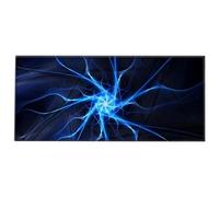 Silent Monsters Tappetino Mouse XXL 90 x 40 cm, Grande, Fulmine, con Bordo Cucito, Durevoli, antiscivolo e silenzioso, gioco, ufficio, casa, lavabile, arrotolabile, Tappetini per il Gaming Mousepad